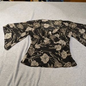 Anne Taylor Loft Botanical with Black Camisole